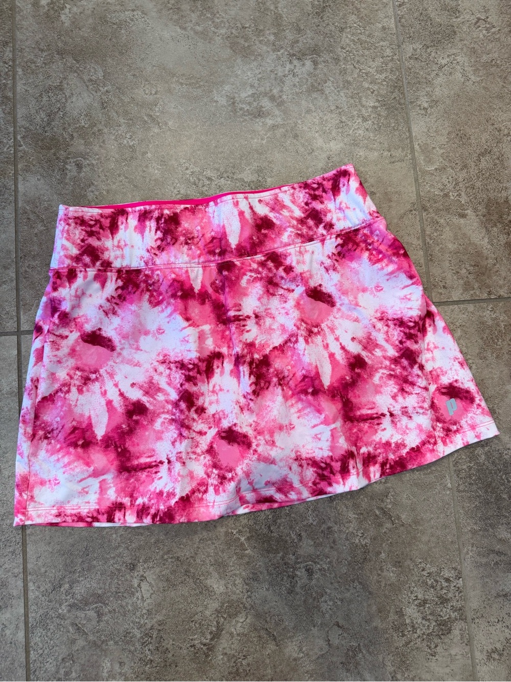 Prince Pink Tie-Dye Tennis Skort - Medium